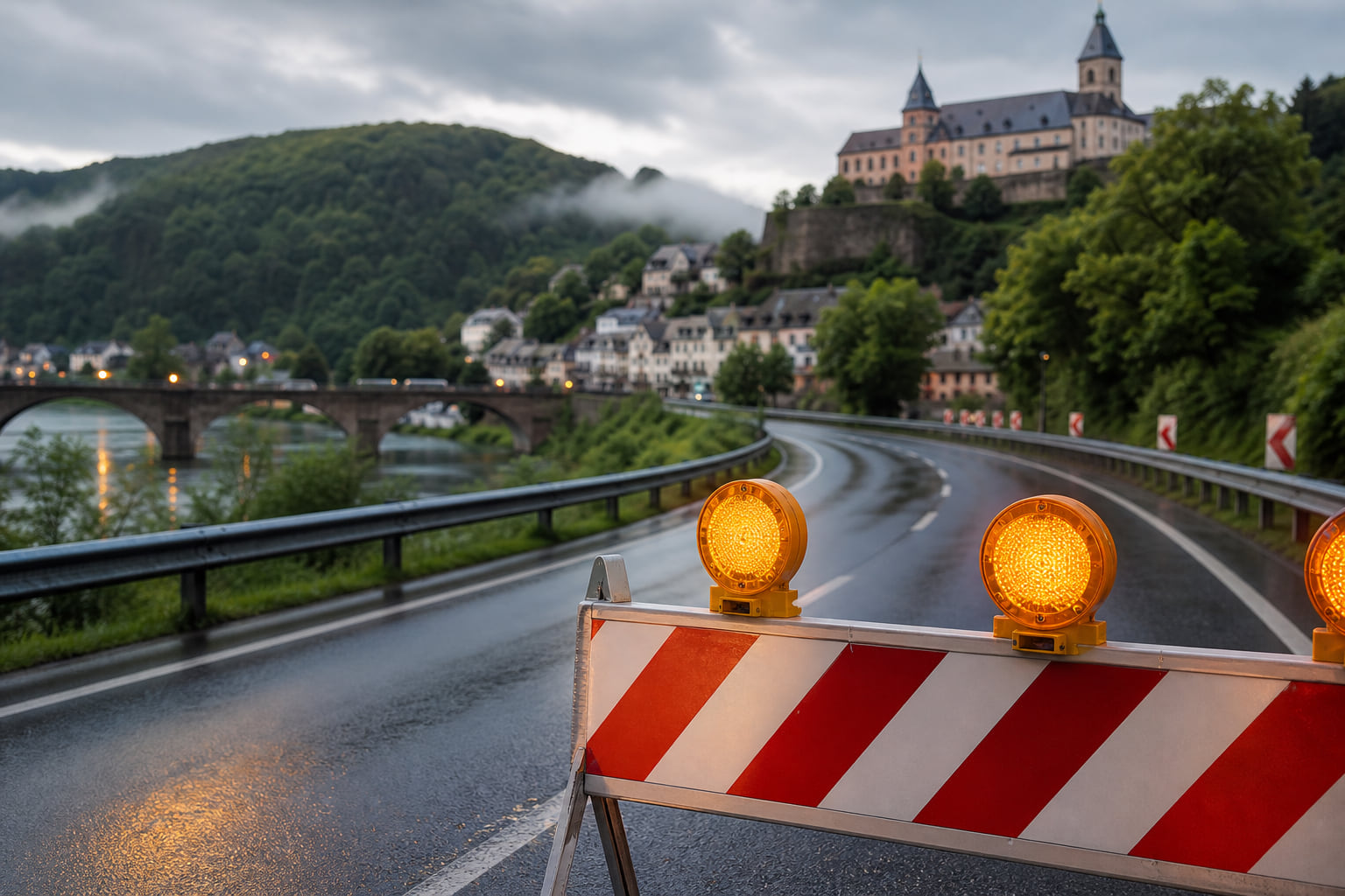 B49 zwischen Igel und Wasserbilligerbrück nach Unfall gesperrt