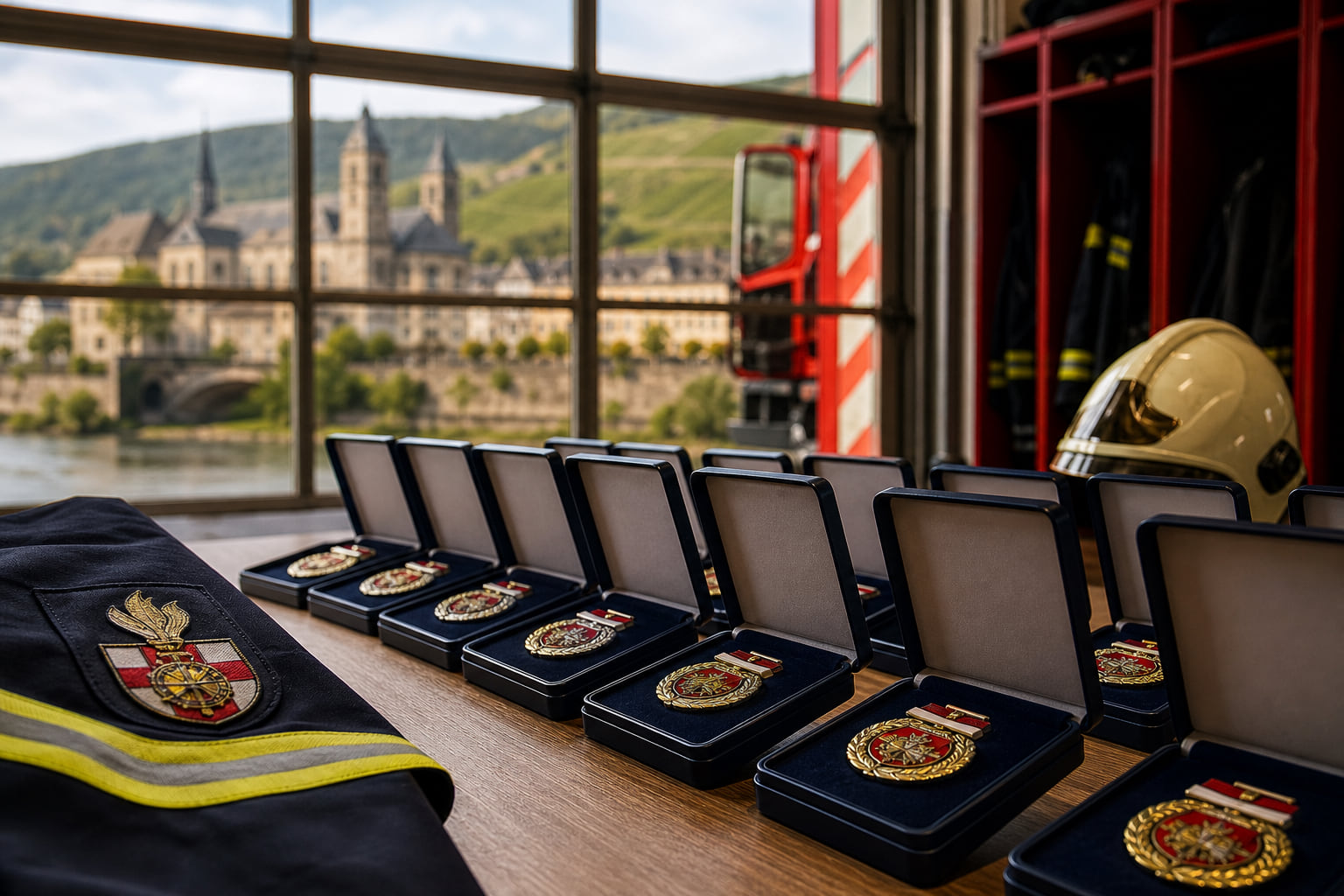 Wie Feuerwehrleute in Deutschland für ihr Ehrenamt ausgezeichnet werden