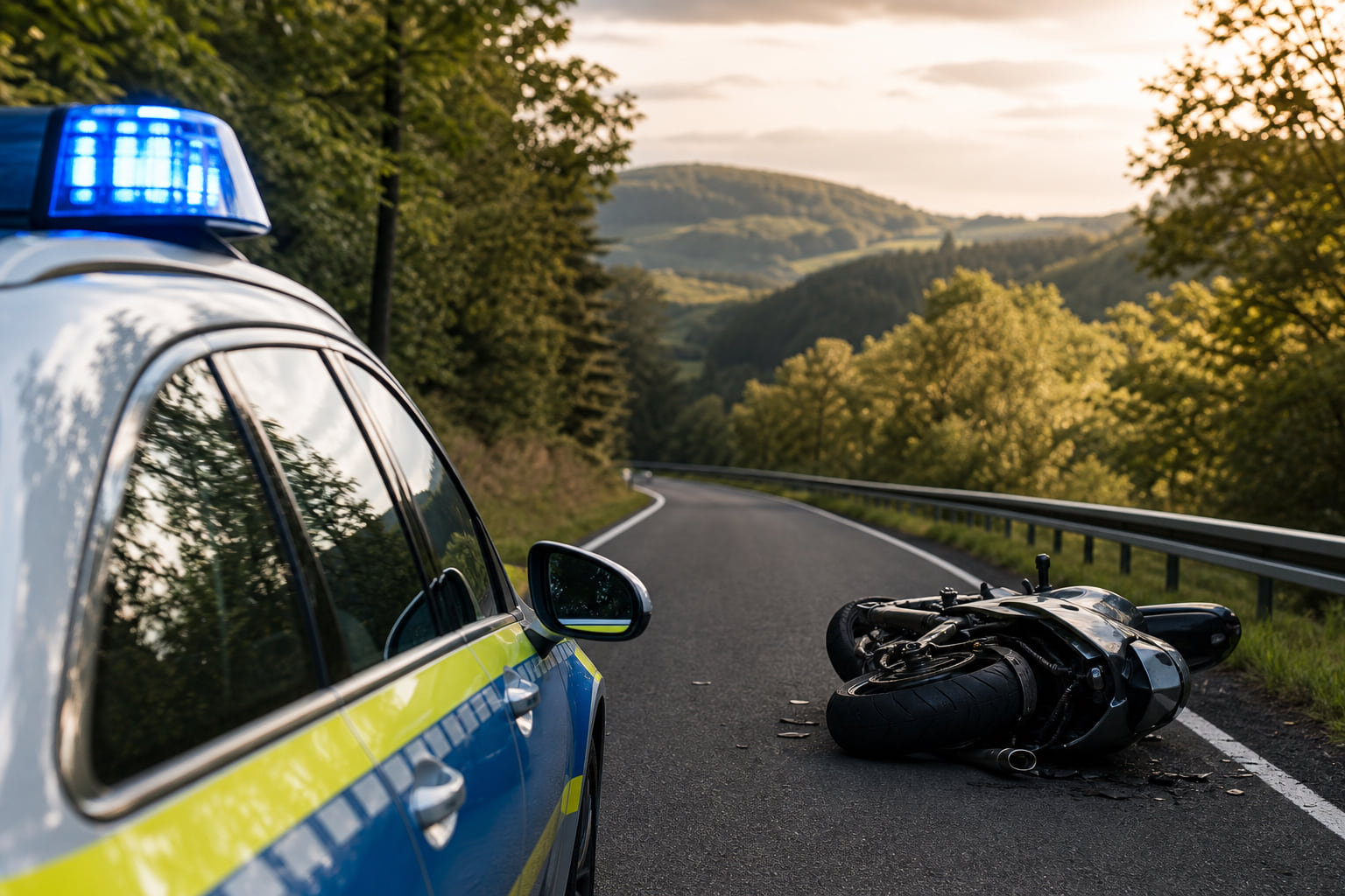 Schwerer Unfall zwischen Oberscheidweiler und Strotzbüsch: Motorradfahrer verletzt