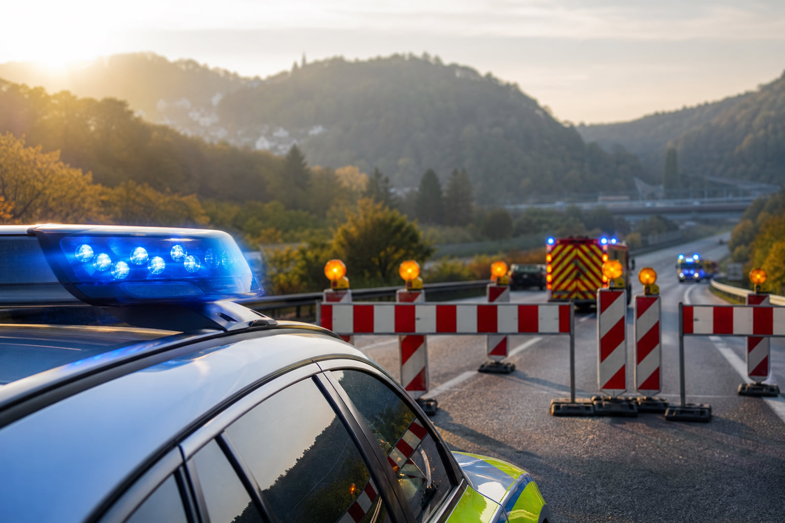 Unfallserie auf der A60 bei Badem: Autobahn voll gesperrt