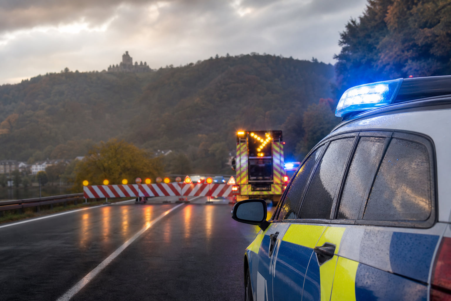 Vollsperrung auf der A1: Unfall zwischen Daun und Gerolstein