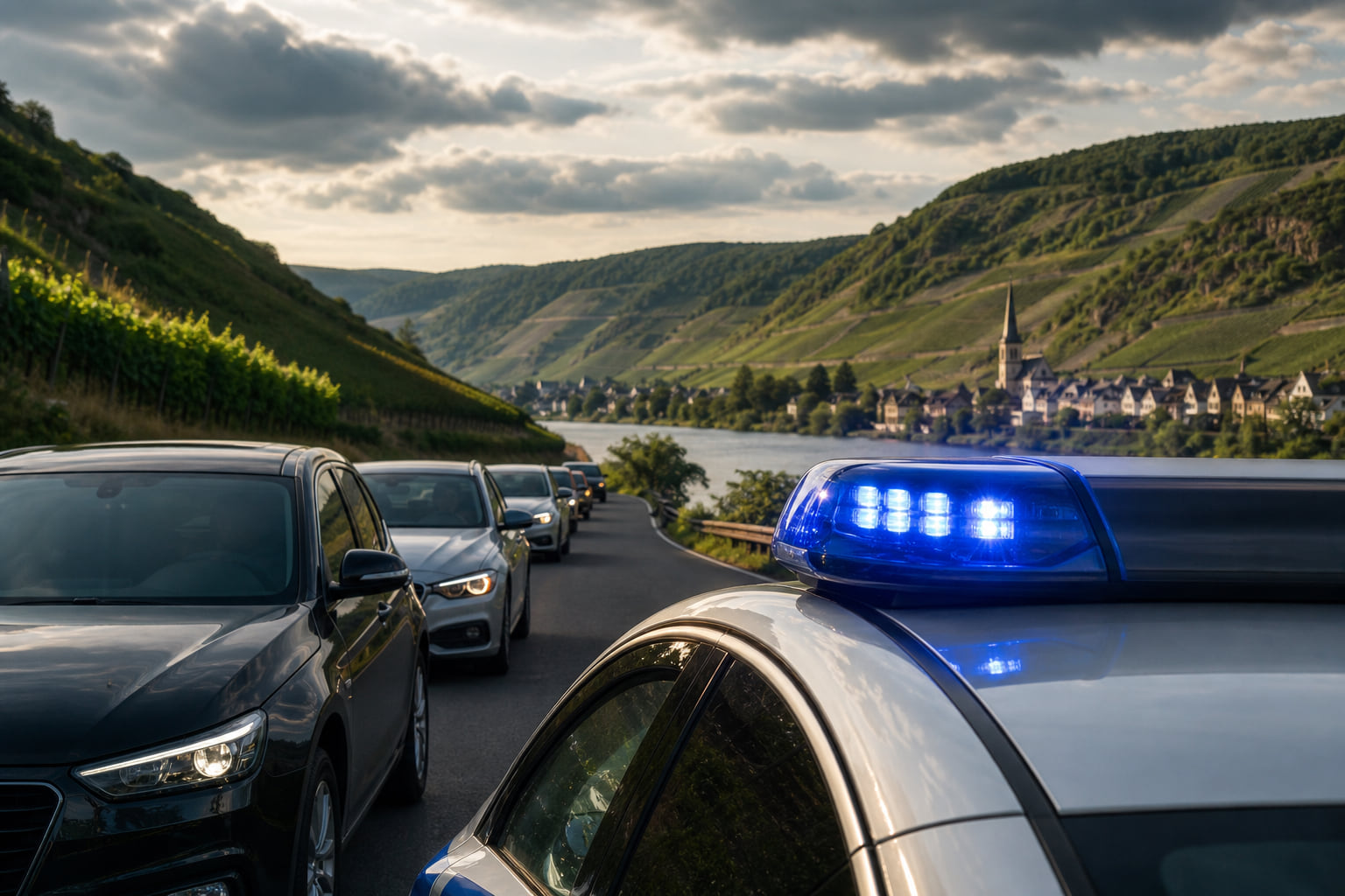Niederländischer Autokorso sorgt für Polizeieinsatz bei Piesport