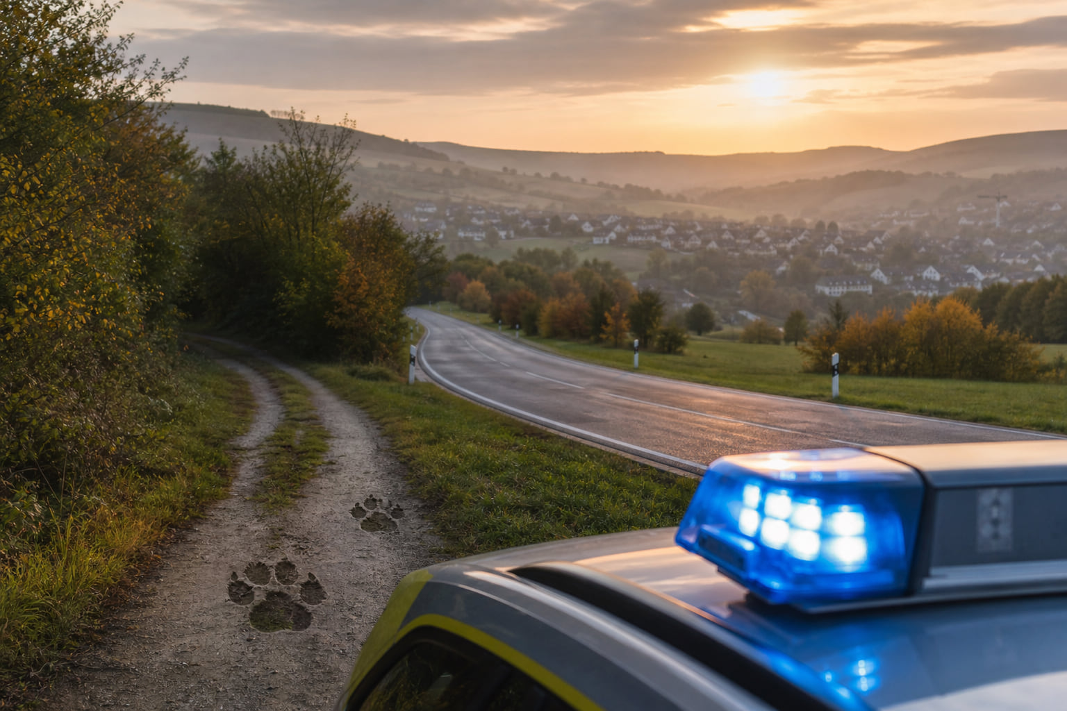 Zwei Ausreißer auf der B327: Hunde sorgen für tierischen Polizeieinsatz bei Morbach