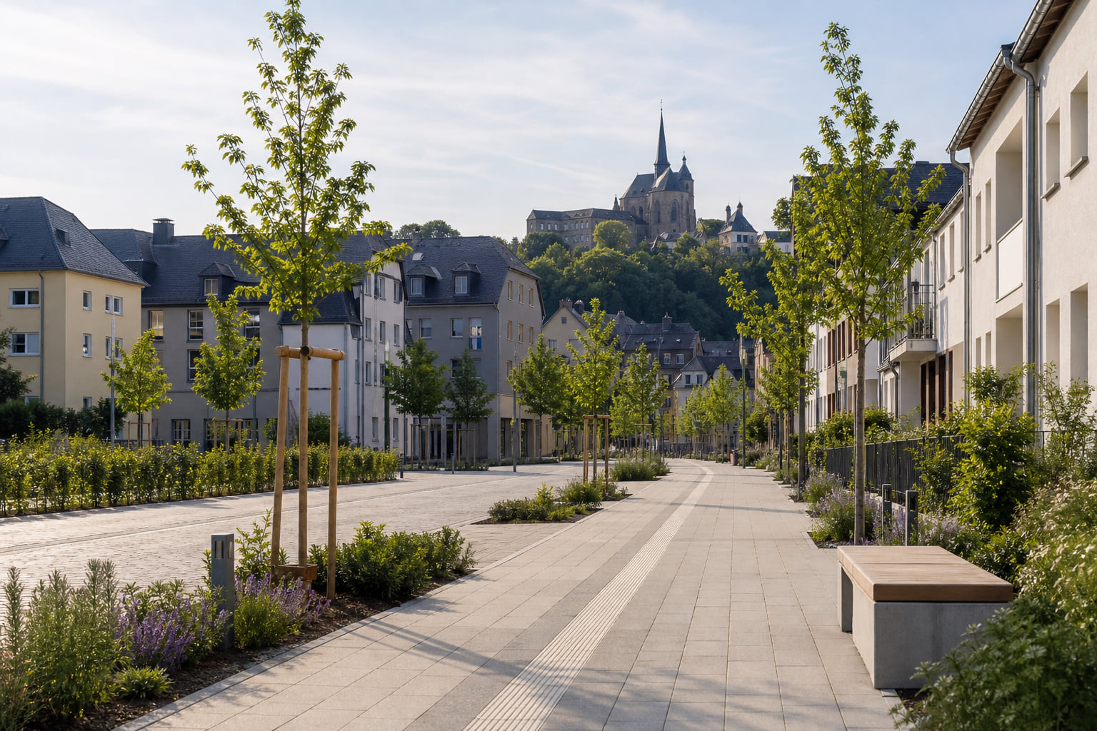 Trier plant mehr Platz und Sicherheit für Fußgänger im Karl-Marx-Viertel