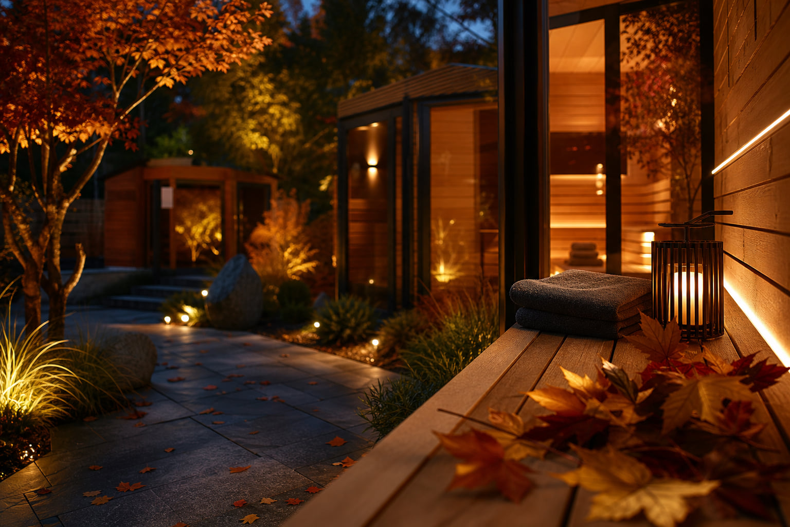 Herbstzauber im SaunaGarten: Latenight-Sauna lädt zum Auszeit-Abend